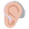 Ear with Hearing Aid- Medium-Light Skin Tone emoji on Microsoft
